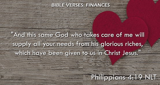 Philippians 4:19 NLT Philippians 4:19 NLT