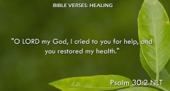 Psalm 30:2 NLT
