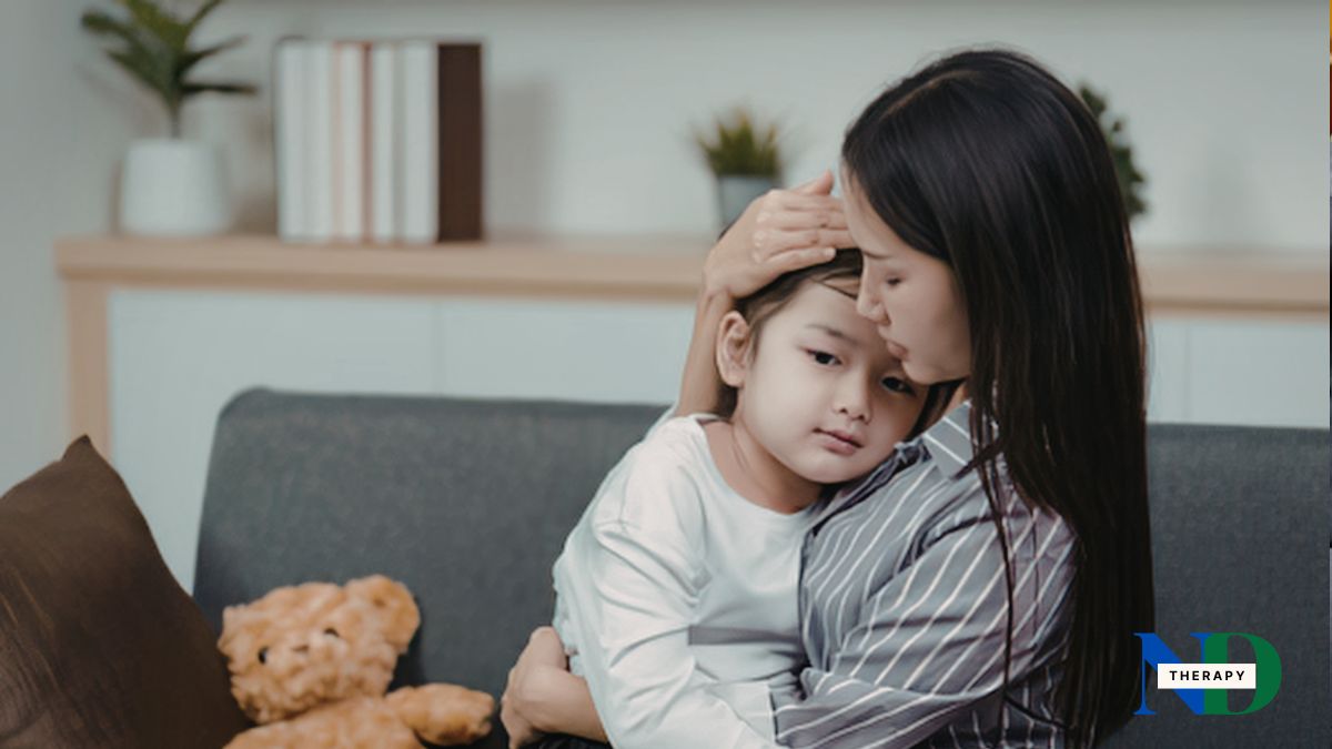 Asian mother and child.