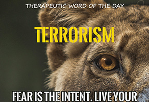 Therapeutic Word of the Day: Terrorism