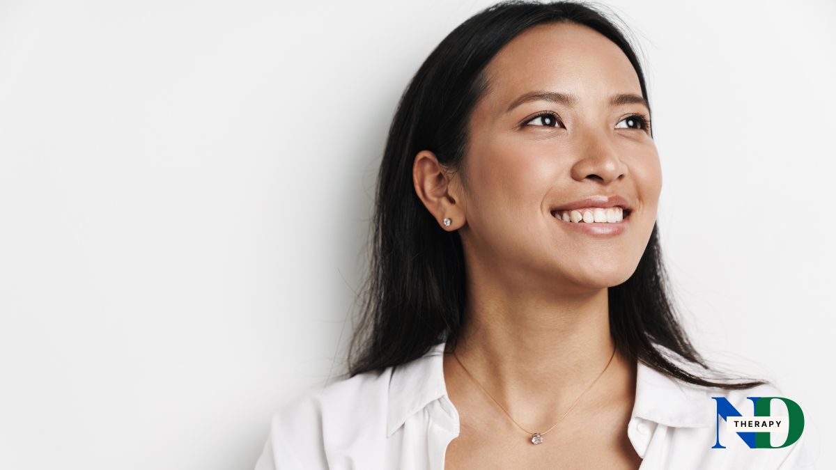 woman-smiling-white-background Woman smiling on a white background.