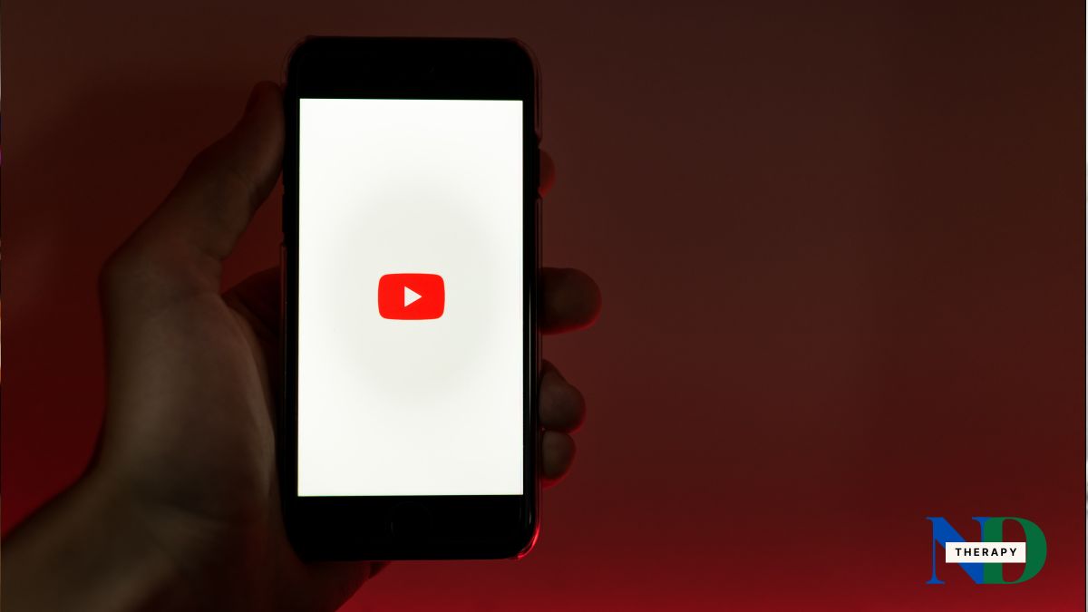 A phone with the YouTube Icon.